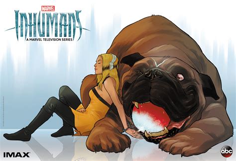 Lockjaw Stars in Marvel's Inhumans Illustrated Poster