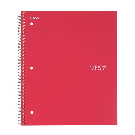 Five Star Wirebound Notebook, 1 Subject, Graph Ruled, Assorted Colors (06190) - Walmart.com