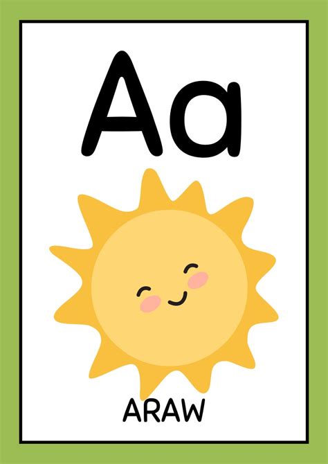 Tagalog ABC Flashcards Printable Filipino ABC Downloadable - Etsy