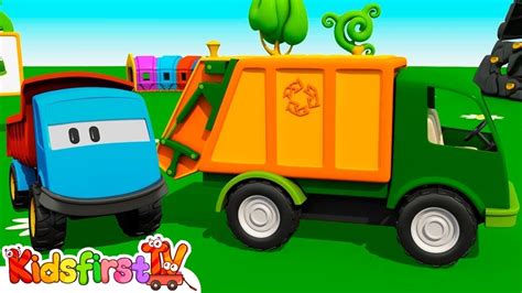 Leo the Truck & a Garbage truck. Cartoons for kids. - YouTube