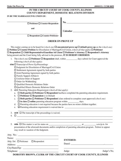 Order Prove Up 2013-2024 Form - Fill Out and Sign Printable PDF Template | airSlate SignNow