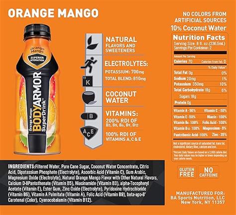 32 Body Armor Drink Label - Label Design Ideas 2020