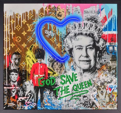 God Save The Queen (LED) Painting by Yuvi | Adore Fine Art