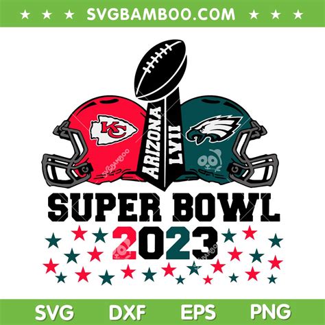 NFL Super Bowl 2023 SVG, Chiefs vs Eagles Super Bowl SVG