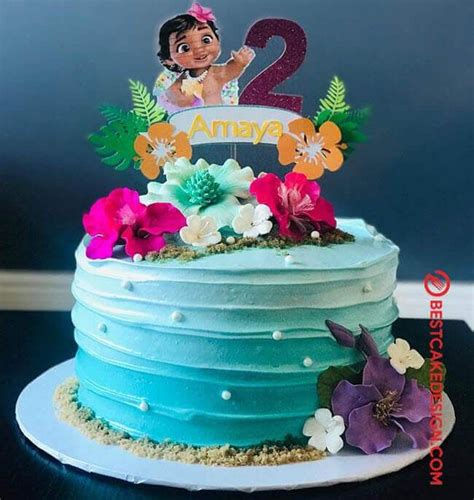 50 Moana Cake Design (Cake Idea) - October 2019 | Luau birthday cakes ...