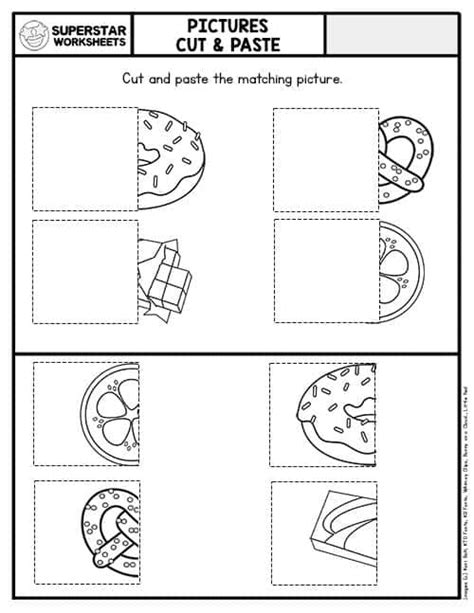 Cut And Paste Worksheets For Kindergarten Free - Worksheets Printable Free