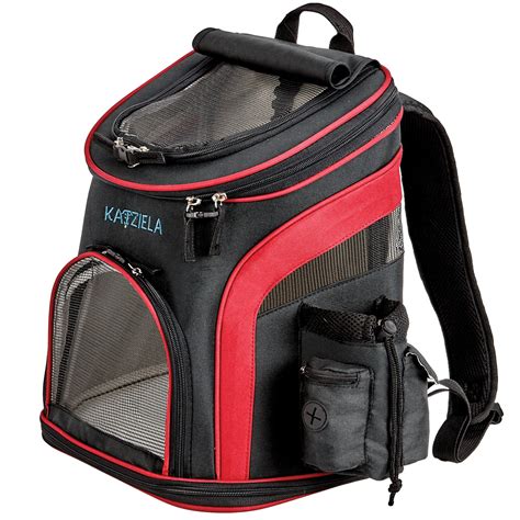 Katziela Pet Carrier Backpack, Red - Walmart.com