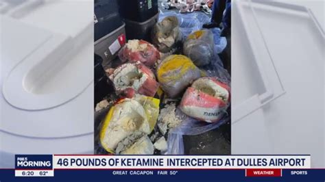 Animal tranquilizer ketamine seized from shipment at Dulles Airport ...