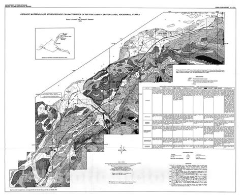 Map : Geologic materials and hydrogeologic characteristics in the Fire ...