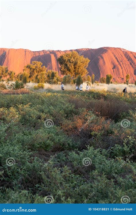 Ayers Rock after Sunrise editorial photo. Image of blue - 104318831