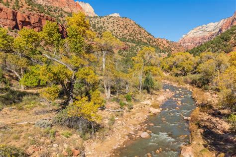 Zion National Park Fall Scenic Landscape Stock Image - Image of zion, wilderness: 113880819