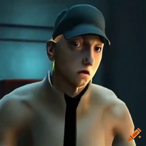 Gameplay of eminem in timesplitters 2 on Craiyon