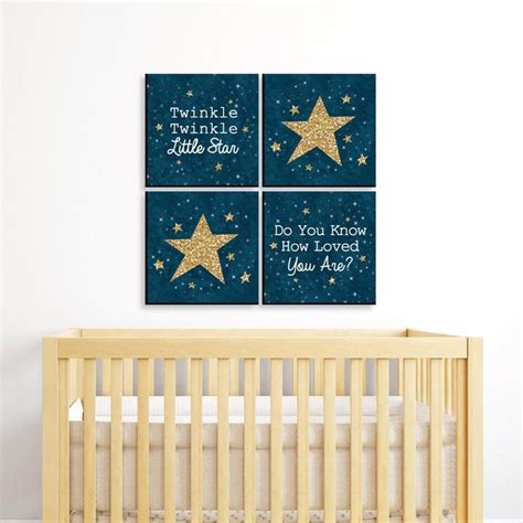 Twinkle Twinkle Little Star Kids Room, Nursery & Home Décor 11 X 11 ...