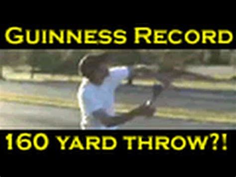 World's LONGEST Football Throw - YouTube