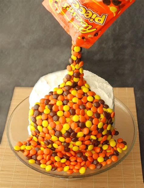Reese's Pieces Anti-Gravity Cake | Endlessly InspiredEndlessly Inspired