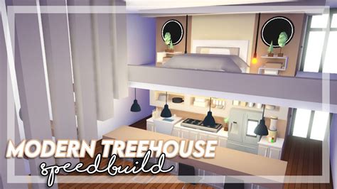 Modern Treehouse SpeedBuild / Adopt me / Adopt me SpeedBuild / Read ...