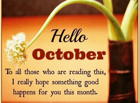 Best 70 Welcome October Quotes and Wishes 2022 - Events Yard