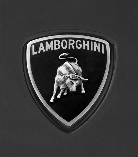 Lamborghini Emblem by Jill Reger | Emblems, Black and white photographs ...