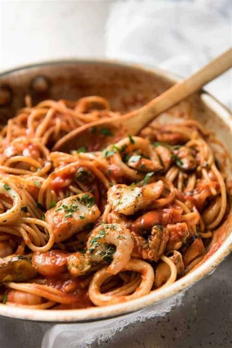 Seafood Spaghetti Marinara | RecipeTin Eats