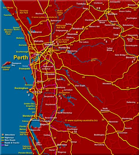 Perth Wa Map With Suburbs - Carina Vivienne