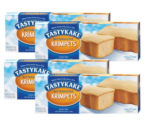 Tastykake Butterscotch Krimpets Family Size 4- Pack- A Philadelphia Baking Institution - Walmart.com