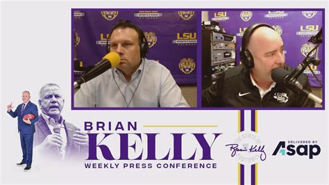 LSU Head Coach Brian Kelly holds his weekly press conference as the ...