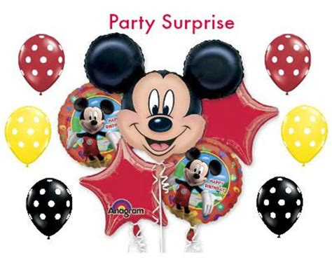 Mickey Mouse Balloon Bouquet Mouse Ear Balloons Mickey Party - Etsy