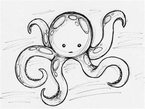 Cute Octopus Drawing at GetDrawings | Free download