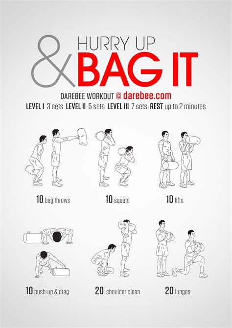 Hurry Up & Bag It Workout / You've already got the backpack, why not make it a gym tool in this ...