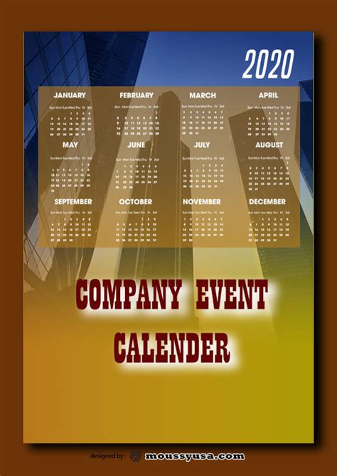 3+Company Calendar Templates Ideas | Mous Syusa