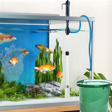 Harnent Electric Aquarium Fish Tank Siphon Cleaner Pump,Vacuum Gravel Water Filter Cleaner Pipe ...