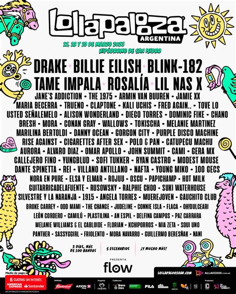 Lollapalooza Argentina anuncia su line-up 2023 | Fm univero 95.7