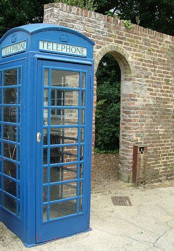 blue phone box | Phone box, Phone booth, Telephone booth