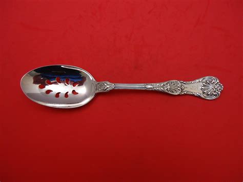 King George by Gorham Sterling Silver Serving Spoon Pierced 9-Hole 8 1/2"