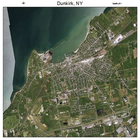 Aerial Photography Map of Dunkirk, NY New York