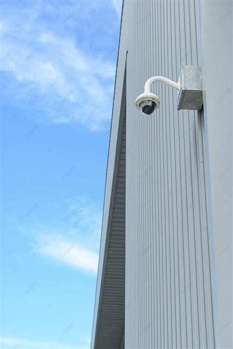 Security Camera Install Corner Of Building Cam Cctv Area Photo Background And Picture For Free ...