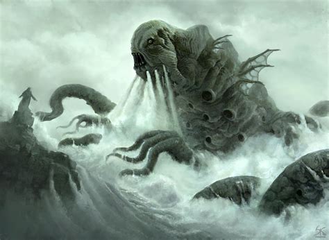 Leviathan | Cthulhu, Fantasy beasts, Lovecraft art