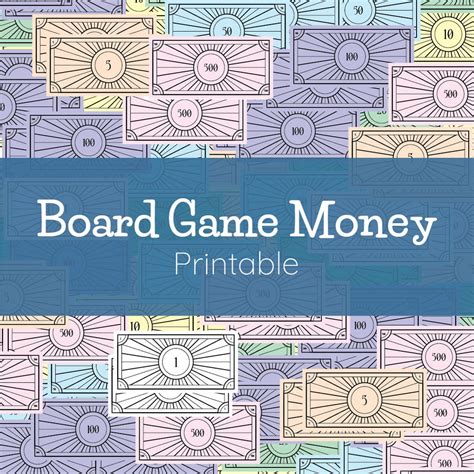 Board Game Money Printable - Etsy