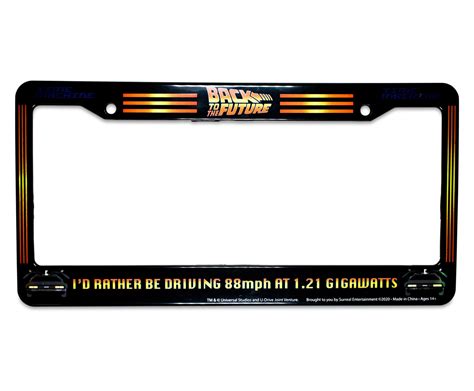 Back To The Future 88mph License Plate Frame | Free Shipping