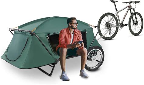 Bike Trailer Tent, Bicycle Camper, Bike Camper, Bike Touring Tent, Bike ...