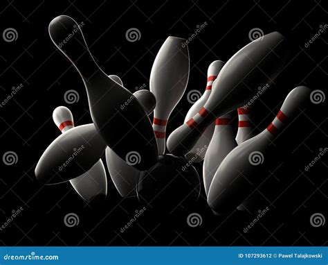 Bowling strike stock illustration. Illustration of isolated - 107293612