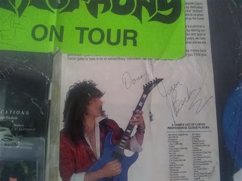 Photos: Jason Becker Cacophony Tour Sticker, Pass & Autograph | Jason Becker