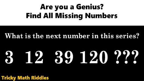 Math Riddles with Answers: Only the 1% Smartest Can Find All Missing Numbers