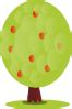 Peileppe Red Fruit Tree Clip Art at Clker.com - vector clip art online ...