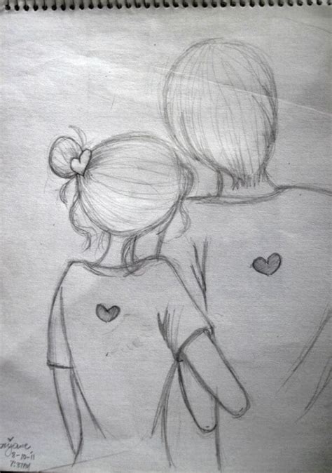 Easy Drawings Of Couples In Love