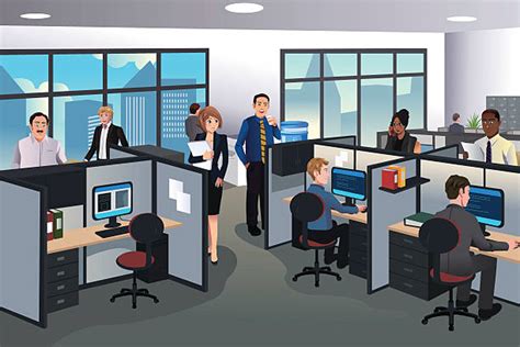 Royalty Free Office Cubicle Clip Art, Vector Images & Illustrations ...