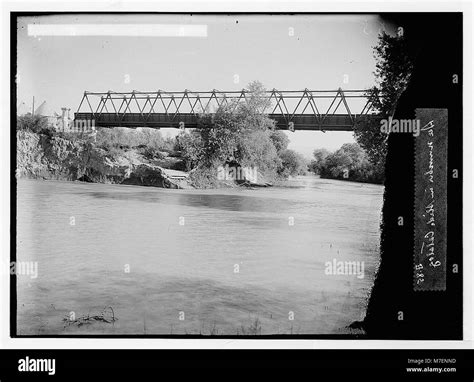 Road to Jericho, Jordan, etc. Allenby bridge over the River Jordan. LOC ...