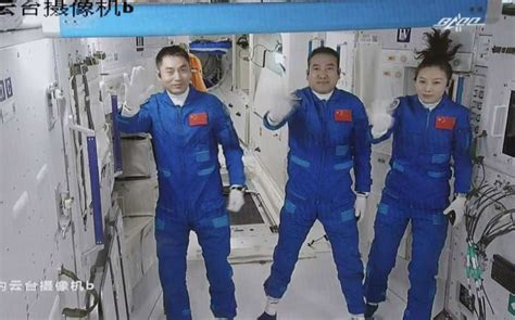 New crew docks at China's first permanent space station