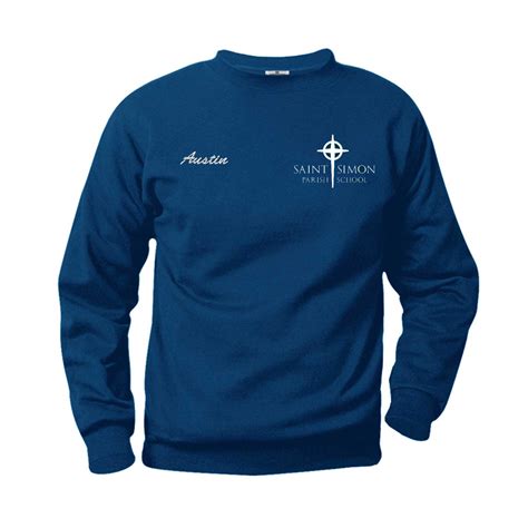 |EM-6254 CREW NECK SWEATSHIRT|SIMON|NAVY| - Merry Mart Uniforms