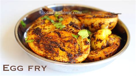 Egg fry recipe, Egg masala fry recipe, Spicy egg fry - Sandhya's recipes